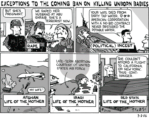 Ted Rall on Thursday March 2, 2006 Comic Strip