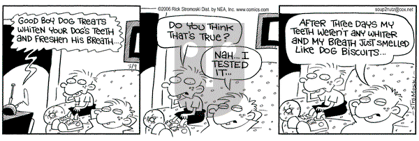 Soup to Nutz - Old on Thursday March 9, 2006 Comic Strip