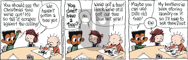 Cul de Sac on Thursday December 15, 2016 Comic Strip