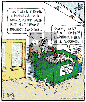 In the Bleachers on Friday November 12, 1999 Comic Strip