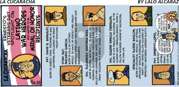 La Cucaracha on Sunday November 11, 2012 Comic Strip