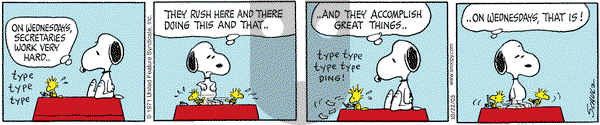 Peanuts on Wednesday October 22, 2003 Comic Strip