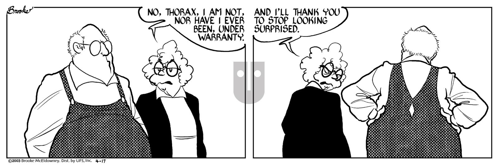 9 Chickweed Lane - Thursday April 17, 2003 Comic Strip