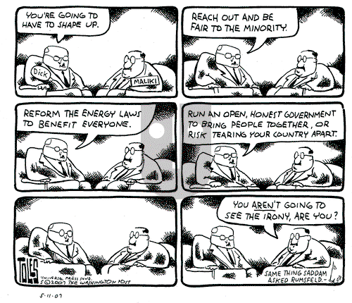 Tom Toles on Friday May 11, 2007 Comic Strip