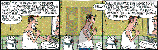 Monty on Wednesday December 31, 2014 Comic Strip