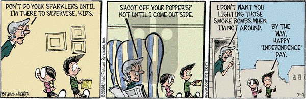 Grand Avenue on Saturday July 4, 2015 Comic Strip