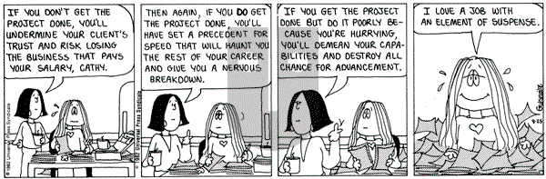 Cathy Classics on Wednesday August 25, 1982 Comic Strip