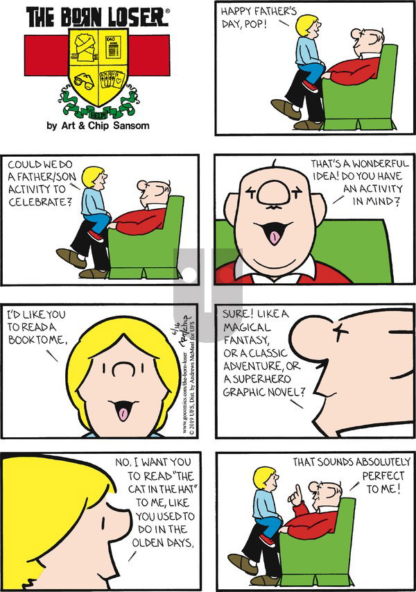 The Born Loser on Sunday June 16, 2019 Comic Strip