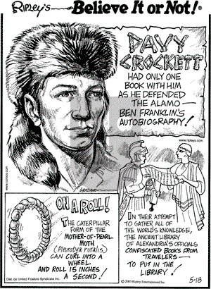 Ripley's Believe It or Not on Wednesday May 18, 2005 Comic Strip
