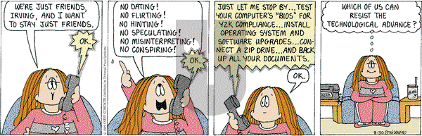 Cathy Classics on Monday August 30, 1999 Comic Strip