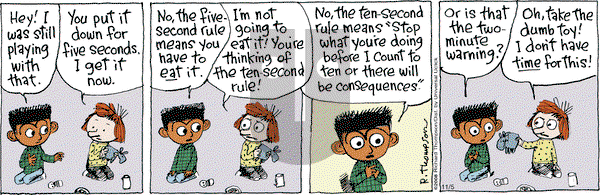 Cul de Sac on Tuesday November 5, 2013 Comic Strip
