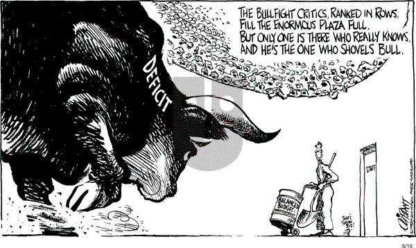 Pat Oliphant - Tuesday June 16, 1987 Comic Strip