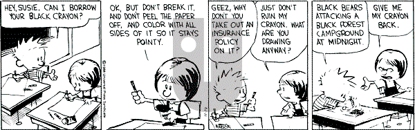Calvin and Hobbes - Monday November 14, 1988 Comic Strip