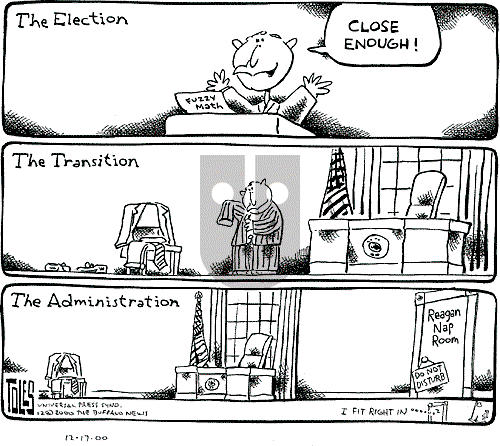 Tom Toles - Sunday December 17, 2000 Comic Strip