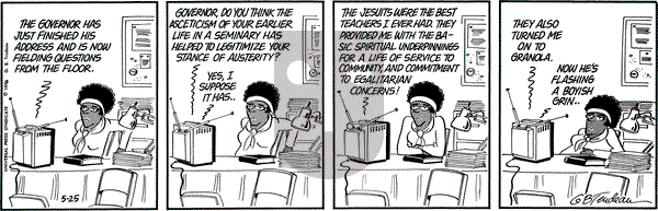Doonesbury on Tuesday May 25, 1976 Comic Strip