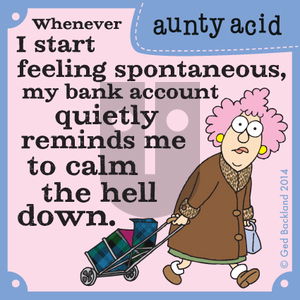 Aunty Acid on Sunday March 9, 2014 Comic Strip