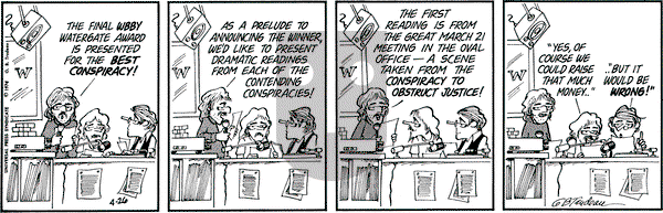 Doonesbury on Friday April 26, 1974 Comic Strip