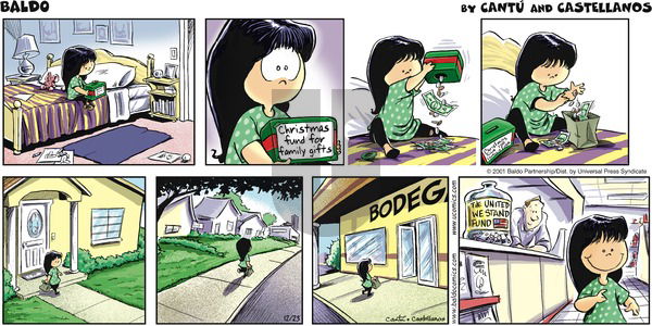 Baldo on Tuesday December 25, 2001 Comic Strip