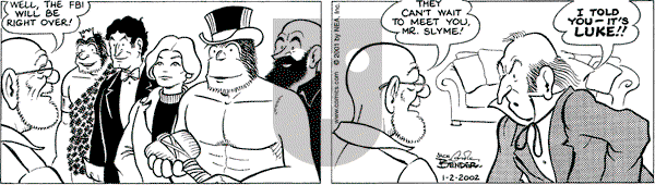 Alley Oop on Wednesday January 2, 2002 Comic Strip