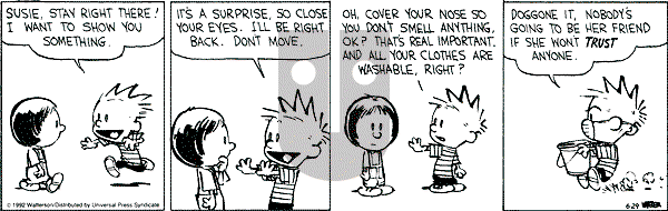 Calvin and Hobbes - Monday June 29, 1992 Comic Strip