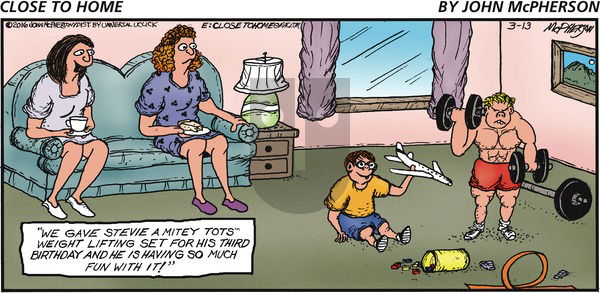 Close to Home on Sunday March 13, 2016 Comic Strip