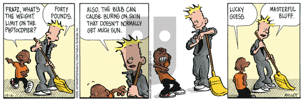Frazz on Monday October 16, 2006 Comic Strip