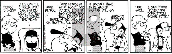 FoxTrot on Saturday May 26, 1990 Comic Strip