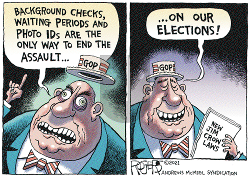 Rob Rogers on Tuesday March 30, 2021 Comic Strip