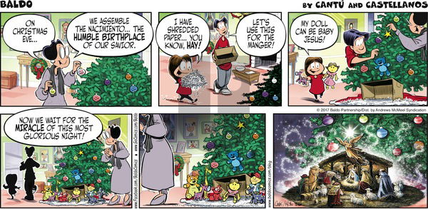 Baldo on Sunday December 24, 2017 Comic Strip