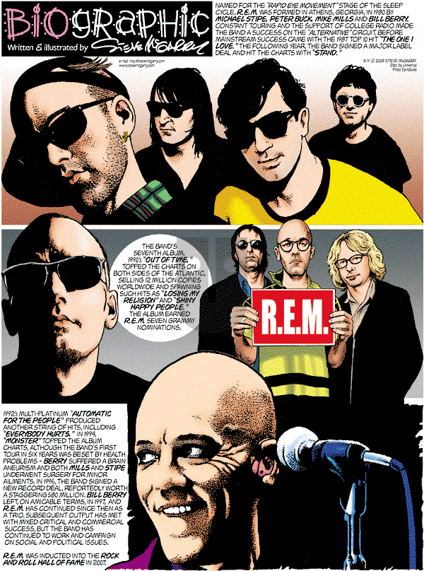 Biographic on Sunday May 11, 2008 Comic Strip