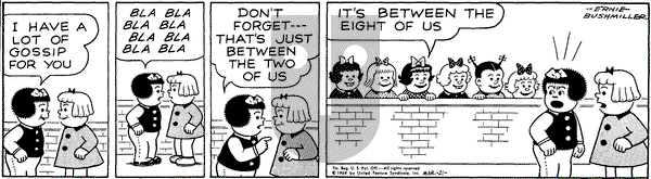 Nancy on Friday March 21, 1969 Comic Strip
