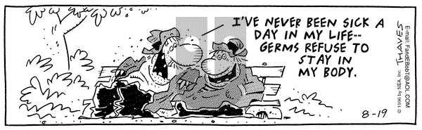 Frank and Ernest on Monday August 19, 1996 Comic Strip