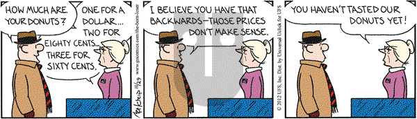 The Born Loser on Thursday November 29, 2012 Comic Strip