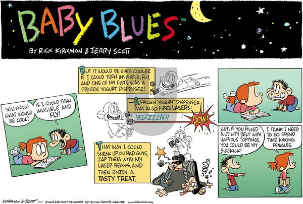 Baby Blues on Sunday November 1, 2009 Comic Strip