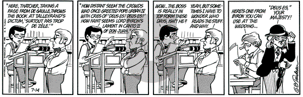 Doonesbury on Monday July 14, 1986 Comic Strip