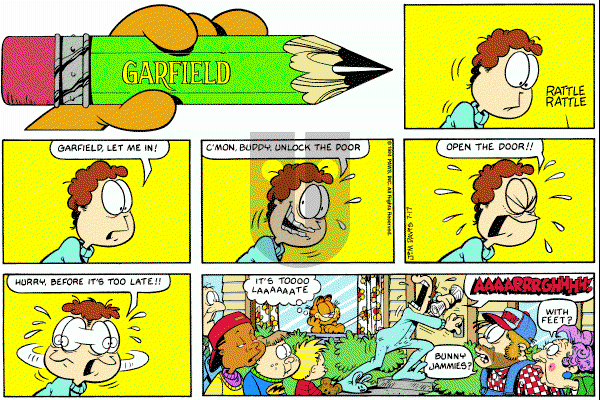 Garfield on Sunday July 17, 1994 Comic Strip