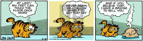 Garfield on Saturday May 19, 1979 Comic Strip