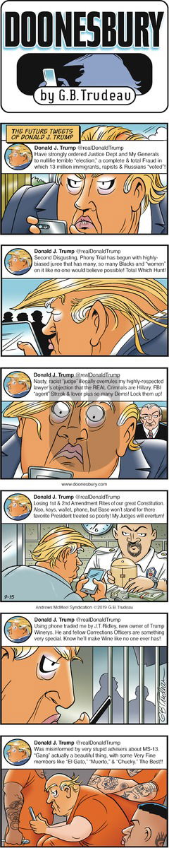 Doonesbury on Sunday September 15, 2019 Comic Strip