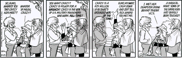 Doonesbury on Friday May 17, 1985 Comic Strip