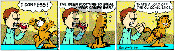 Garfield on Friday July 6, 1990 Comic Strip