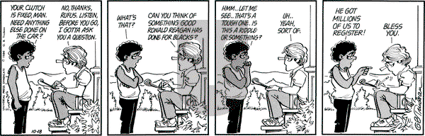 Doonesbury on Thursday October 18, 1984 Comic Strip