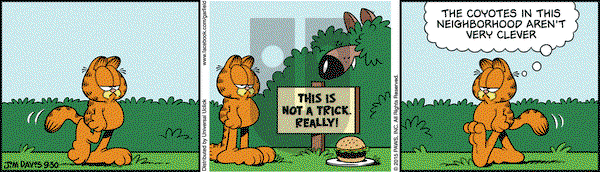 Garfield on Wednesday September 30, 2015 Comic Strip