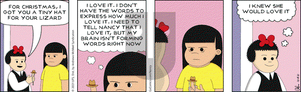 Nancy - Saturday December 18, 2021 Comic Strip