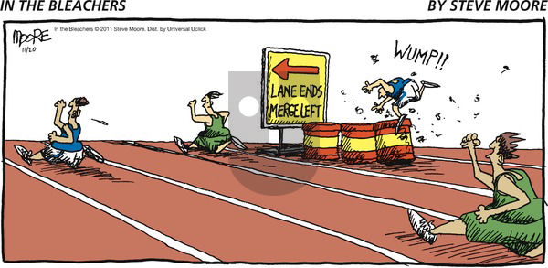 In the Bleachers on Sunday November 20, 2011 Comic Strip