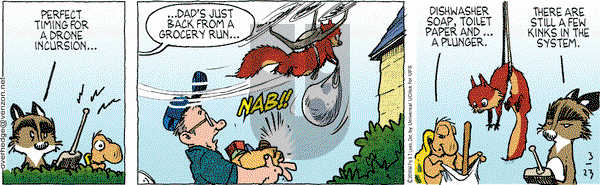 Over the Hedge on Wednesday March 23, 2016 Comic Strip