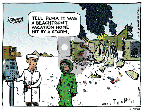 Ted Rall on Tuesday October 30, 2012 Comic Strip