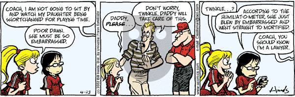 Cleats - Tuesday April 23, 2002 Comic Strip