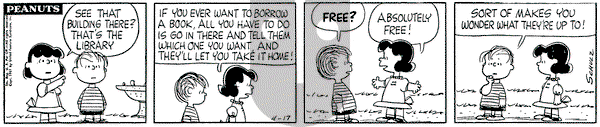 Peanuts - Monday April 17, 1961 Comic Strip