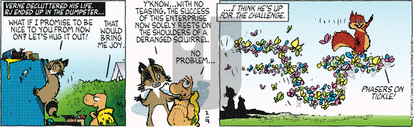 Over the Hedge on Saturday February 9, 2019 Comic Strip