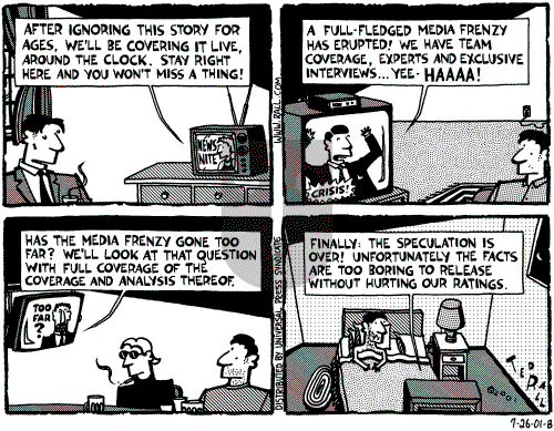 Ted Rall on Saturday July 28, 2001 Comic Strip